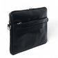 Tech Leather Laptop Sleeve - Black