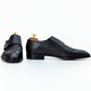 The Yvan | Black Crocodile Embossed Double Monk