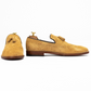 The Duncan | Beige Suede Tassel Loafers