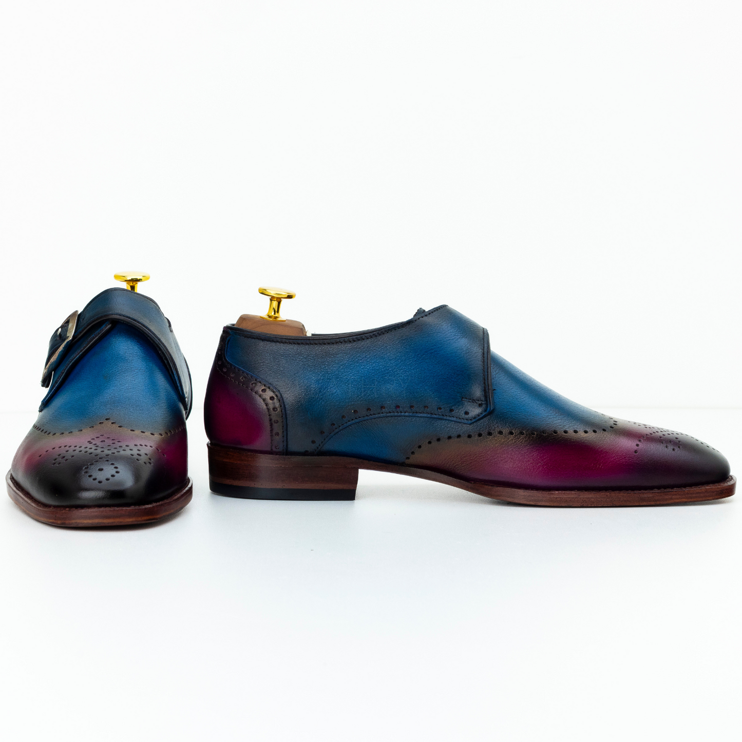The Ursin | Handpainted Wingtip Monk Strap