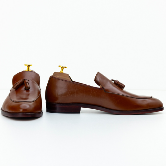 The Ives | Brown Tassel Loafer