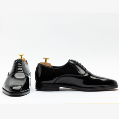 The Ulwin | Black Patent Dress Shoes