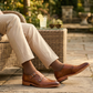 The Burla | Caramel Double Monk Buckle