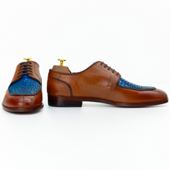 The Norwood | Crocodile Texture Lace Up Shoes