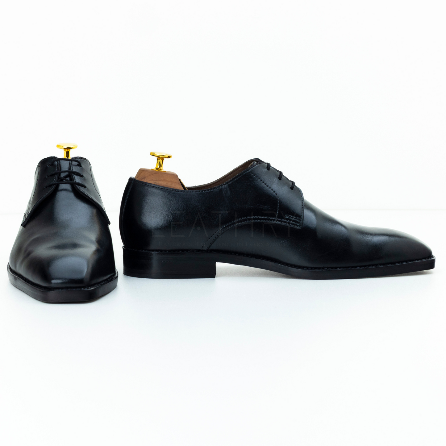 The Alarick | Black Leather Derby