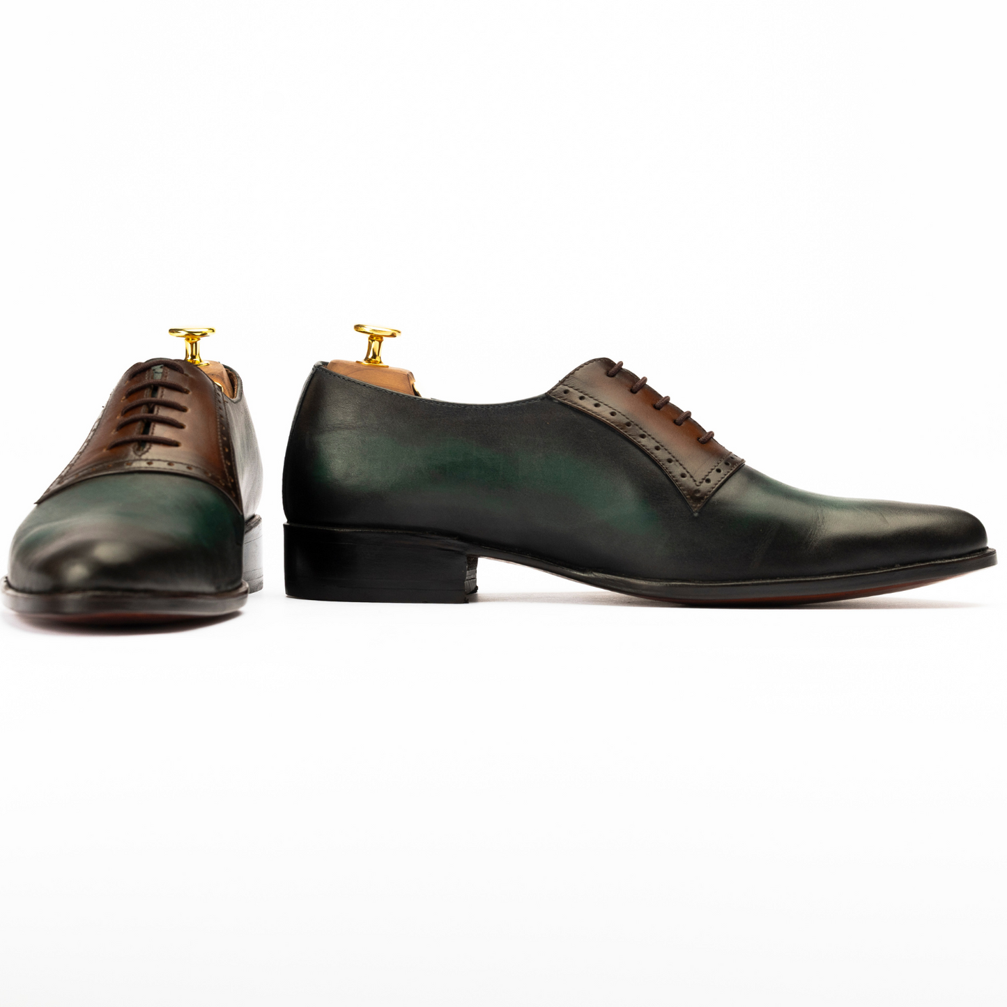 The Bramwell | Green Patina Oxford