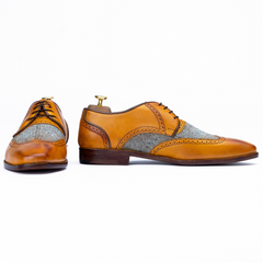 The Romer | Tweed Wingtip Lace Up