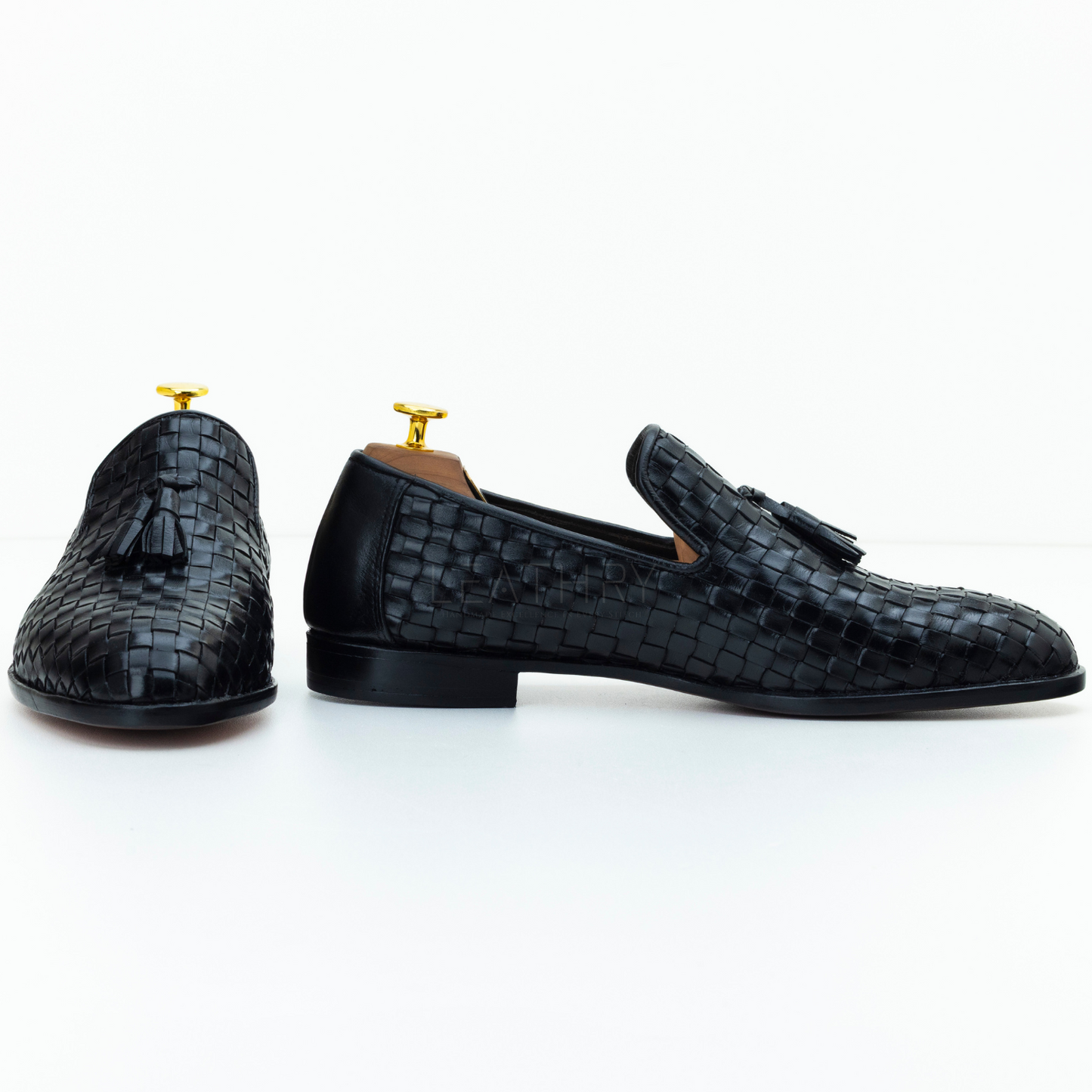 The Merritt | Woven Leather Tassel Loafer