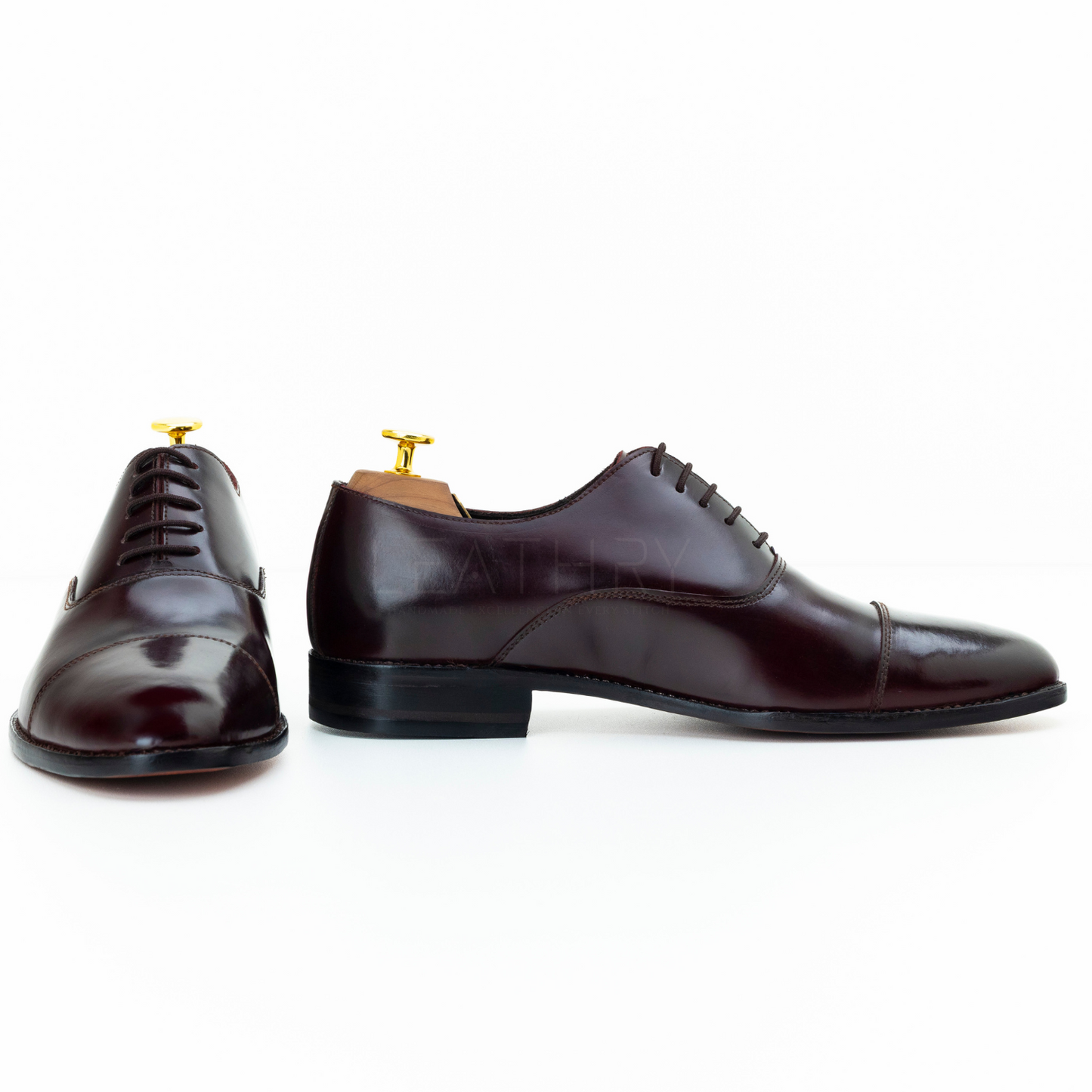The Verren | Burgundy Cap Toe Oxford