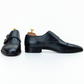 The Wystan | Black Calf Leather Double Monk
