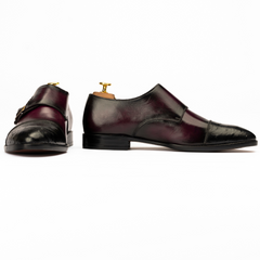 The Winsen | Ostrich Cap Toe Double Monk