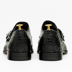 The Reed | Alligator Texture Monk Strap