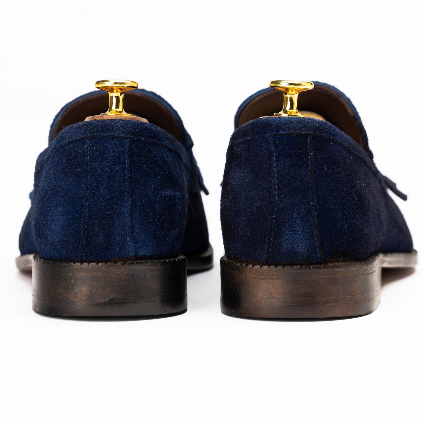 The Ashton | Suede Blue Fringed Tassel Loafers