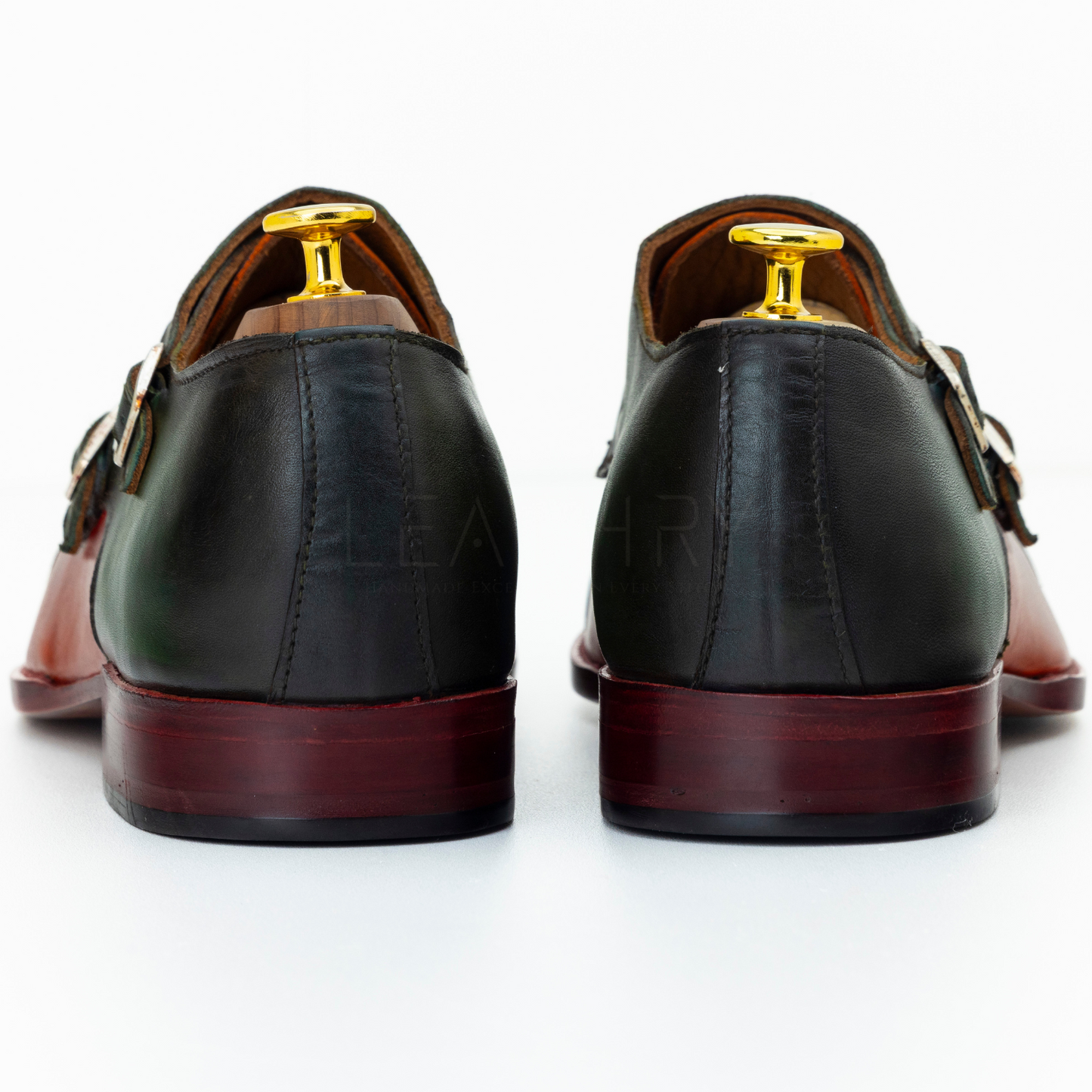 The Ulricson | Green & Tan Patina Double Monk
