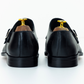 The Wystan | Black Calf Leather Double Monk