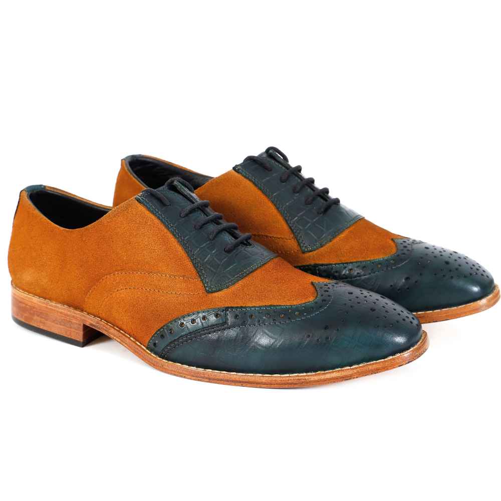 The Urlo | 2 Tone Brogue Wingtip Spectator Shoes
