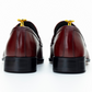 The Camden | Burgundy Leather Penny Loafers