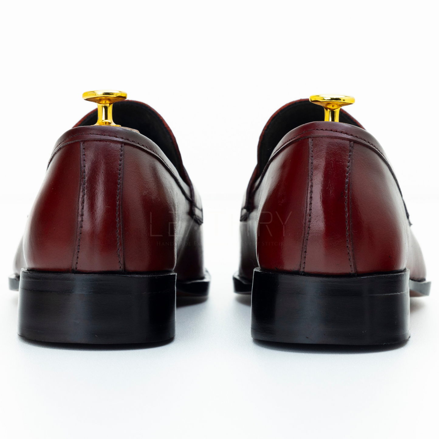 The Camden | Burgundy Leather Penny Loafers