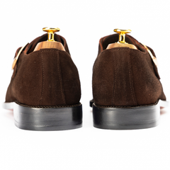 The Briston | Suede Brown Monk Strap