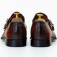 The Ansel | Brown Leather Double Monk Strap