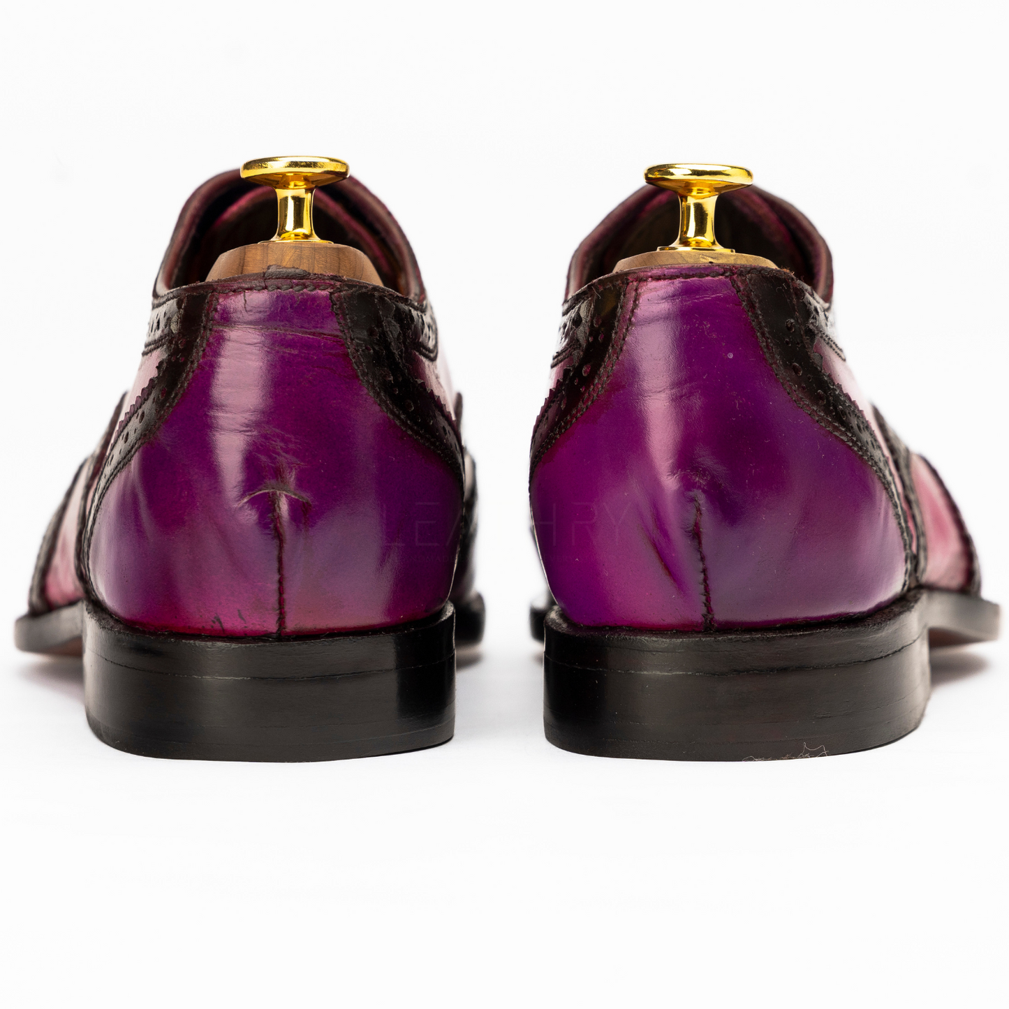 The Pascal | Wingtip Pink Patina Shoes