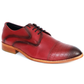 The Rellin | Red Men's Leather Oxford Shoes
