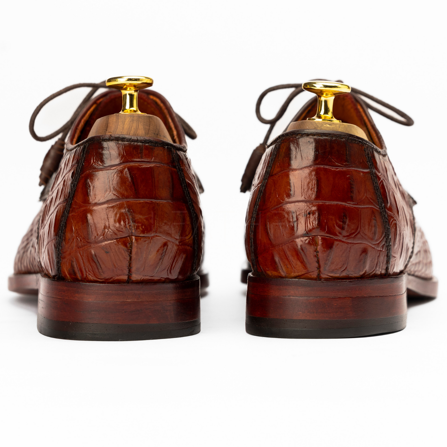 The Jalen | Crocodile Embossed Calfskin Derby