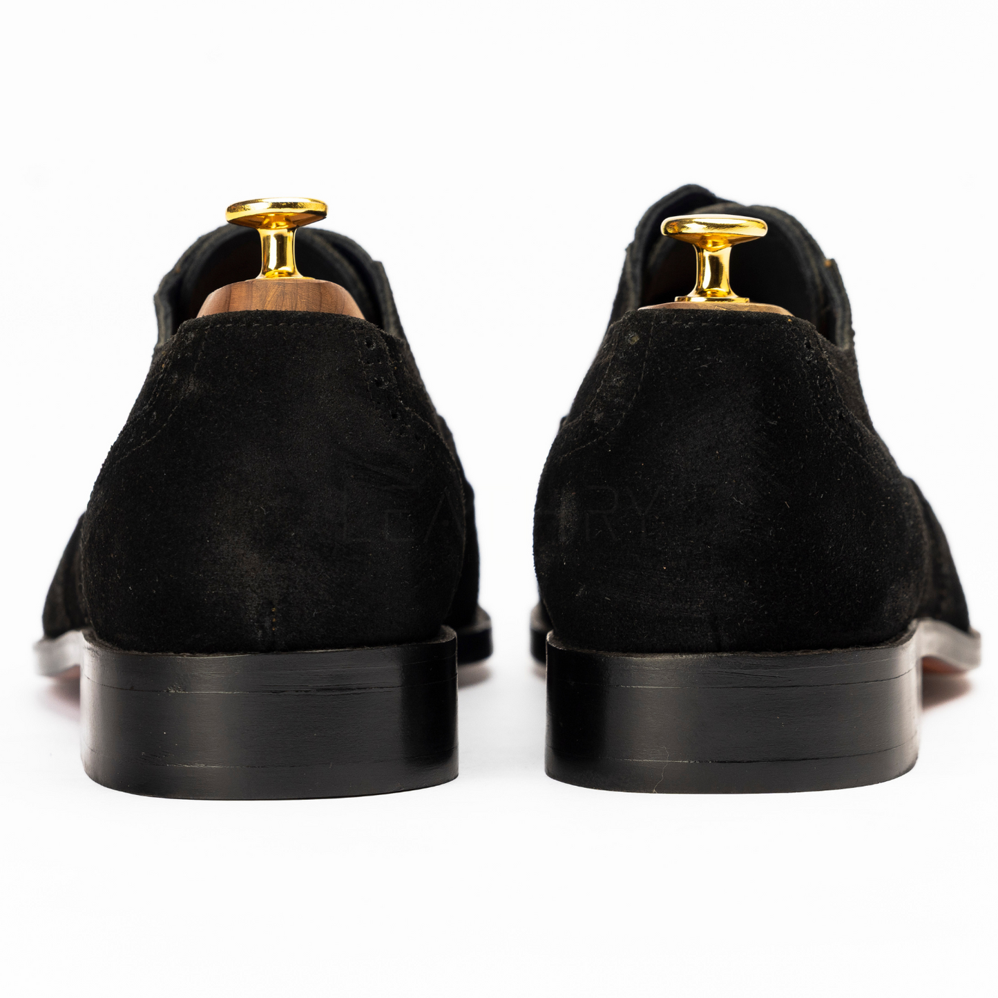 The Ford | Black Suede Brogue Oxford Shoes