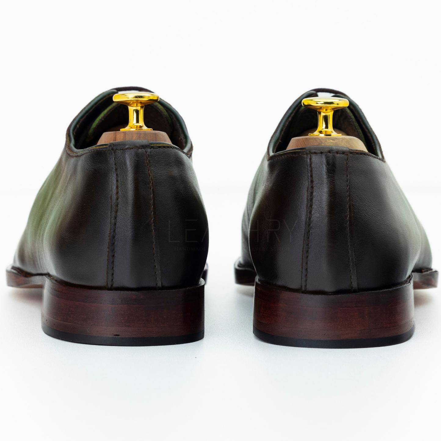 The Ewan | Green Patina Whole Cut Oxford