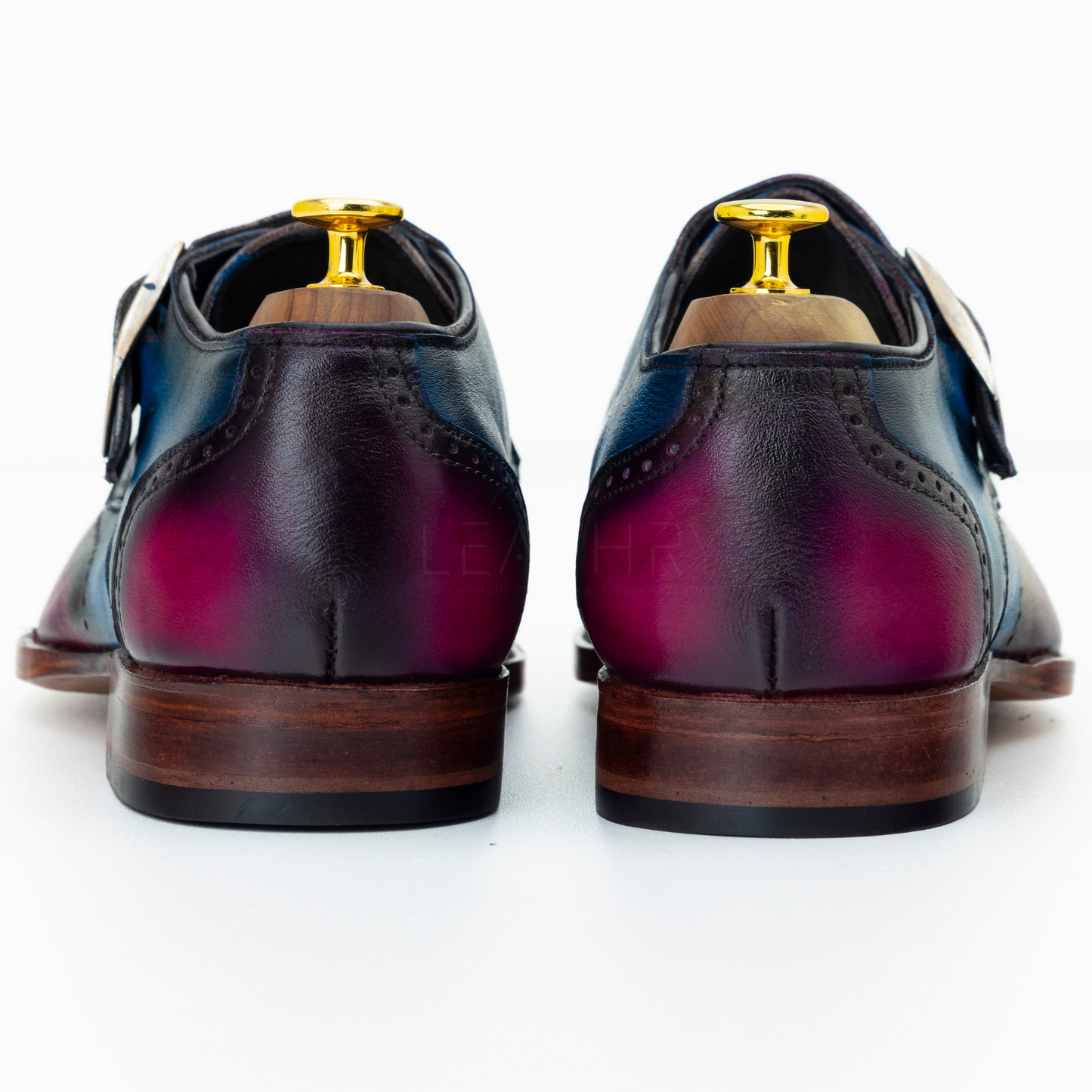 The Ursin | Handpainted Wingtip Monk Strap