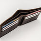 6 Cards Leather Wallet - Dark Brown