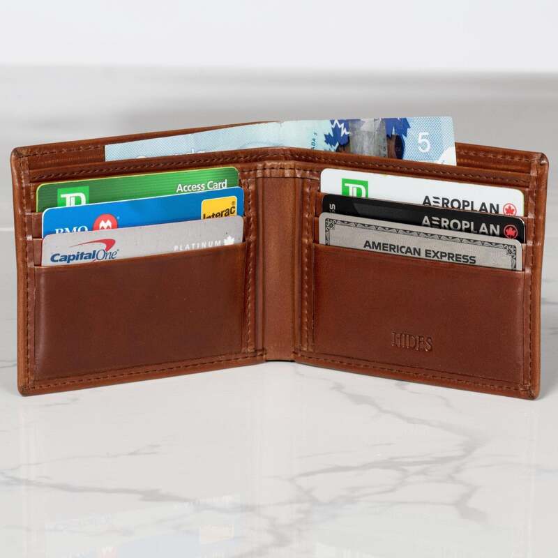 6 Cards Leather Wallet - Serena Brown