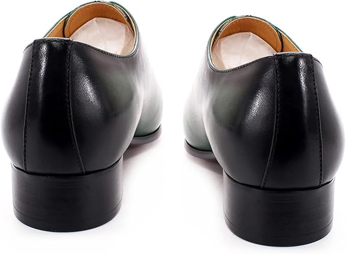 Men's Brown & Purple Leather Formal Oxford Shoes