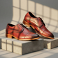 The Rellin | Red Men's Leather Oxford Shoes