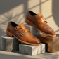 The Burla | Caramel Double Monk Buckle