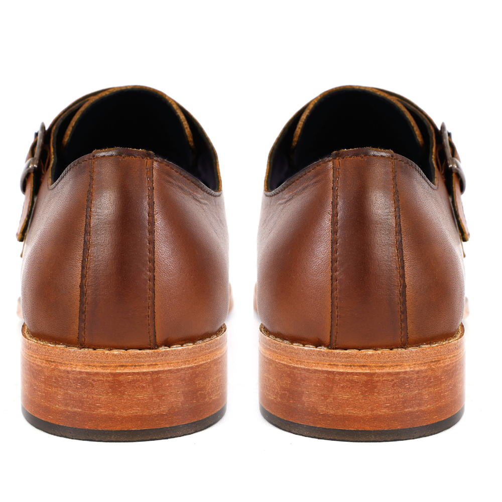 The Burla | Caramel Double Monk Buckle