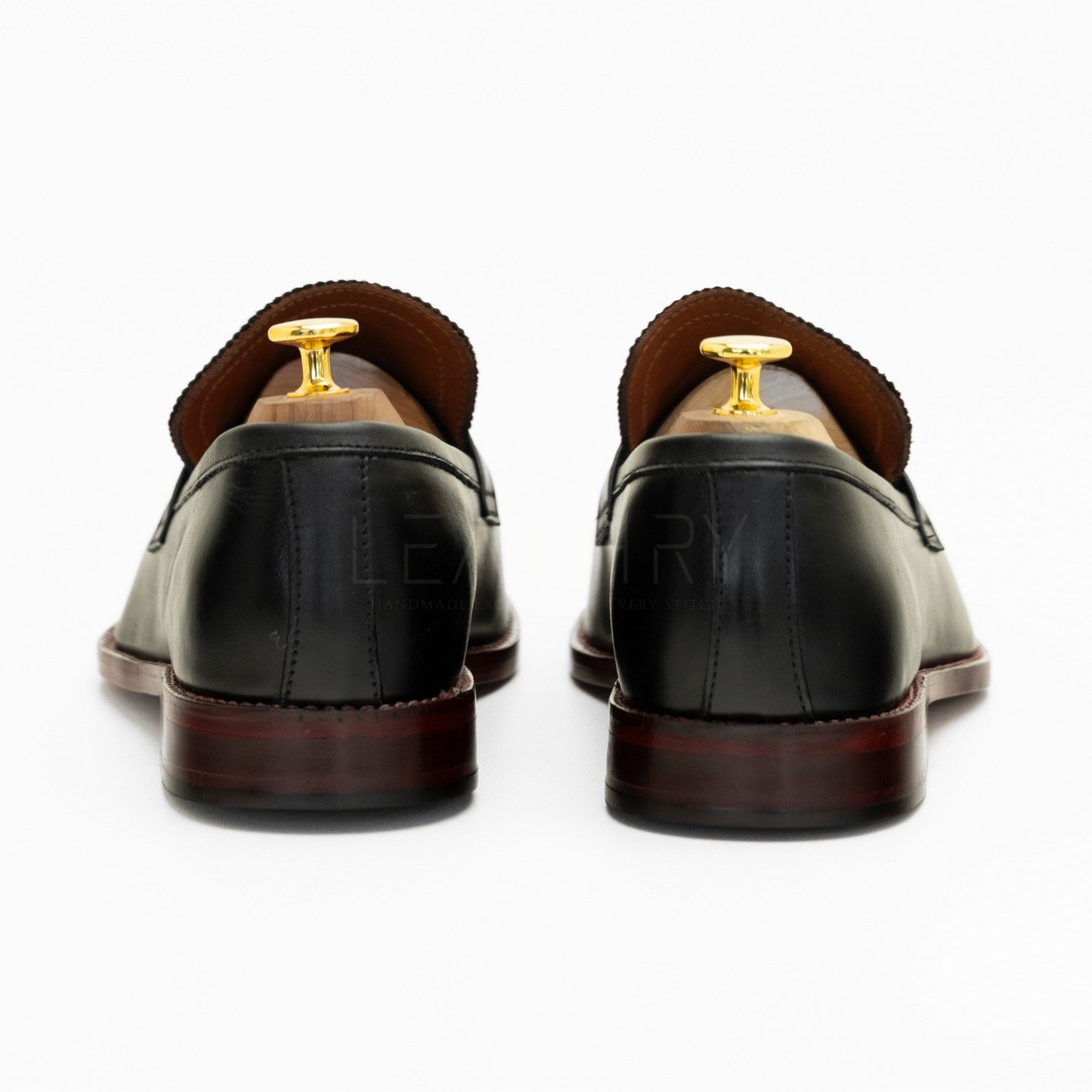 The Baylor | Black Penny Loafers