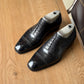 Black Brogue Cap Toe Oxfords