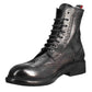 Candy amphibians for men in black washed leather