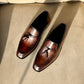 Chestnut Brown Tassel Loafers