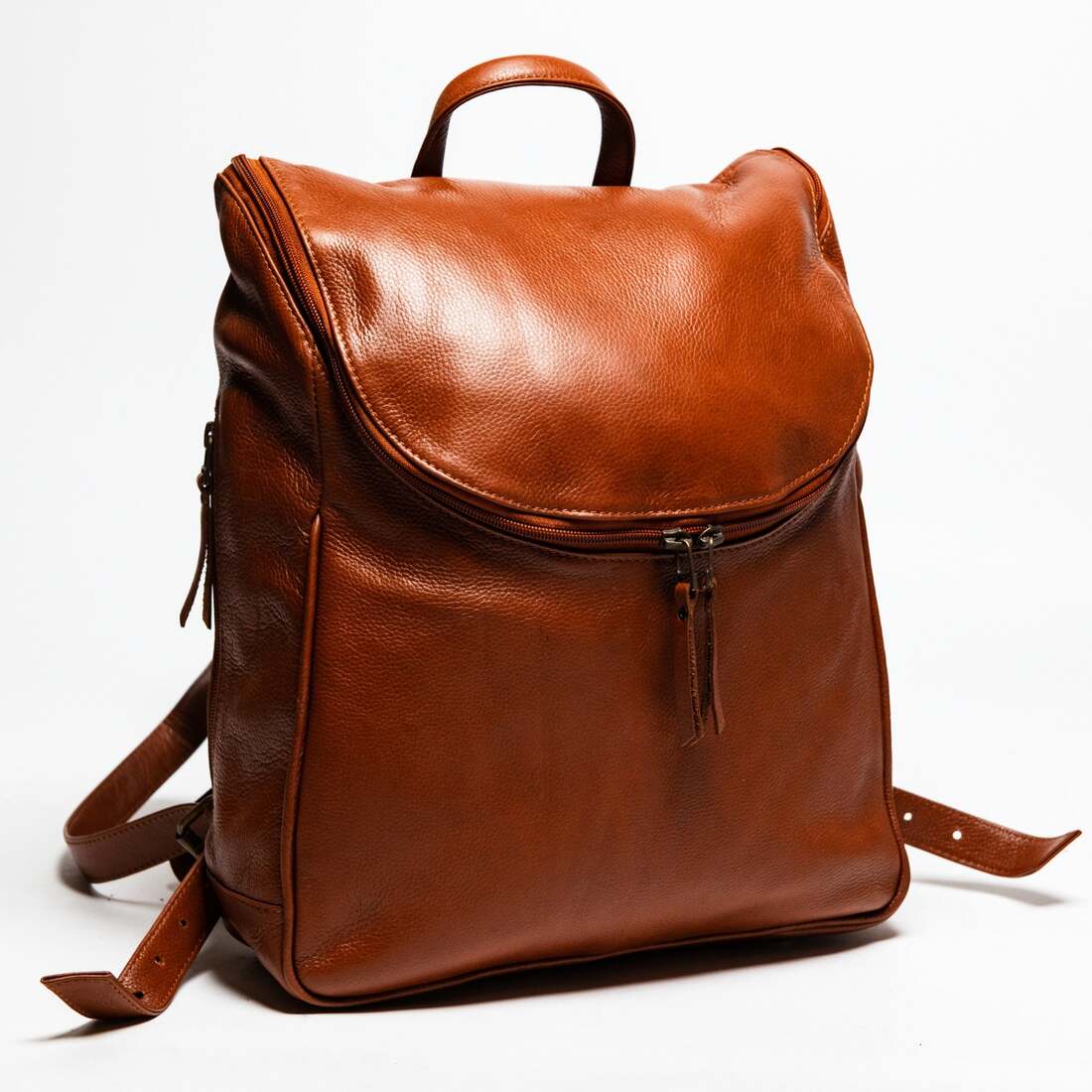 Kelly Leather Backpack - Tan