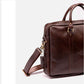 Slim Leather Briefcase 15" - Antique Brown