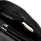 Front Pocket Leather Briefcase - Black