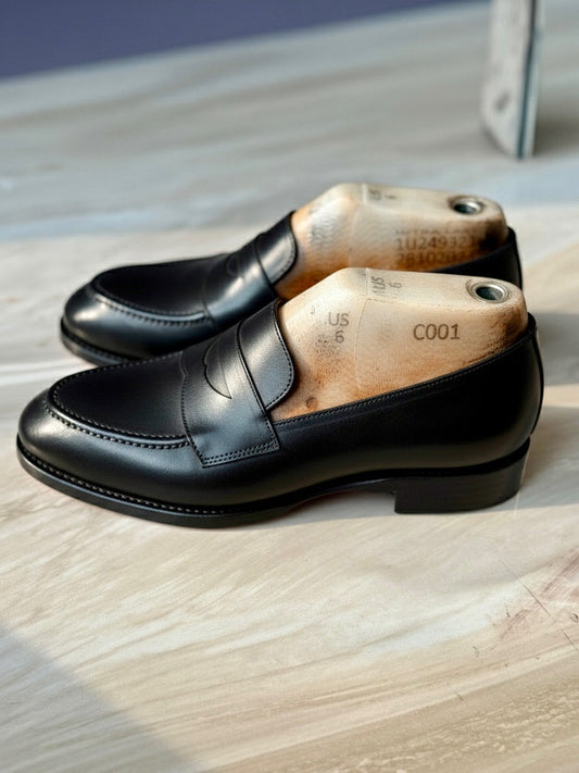 Classic Black Penny Loafers
