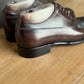 Chocolate Brown Patina Cap Toe Oxfords