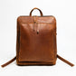 Tech Leather Backpack - Saddle