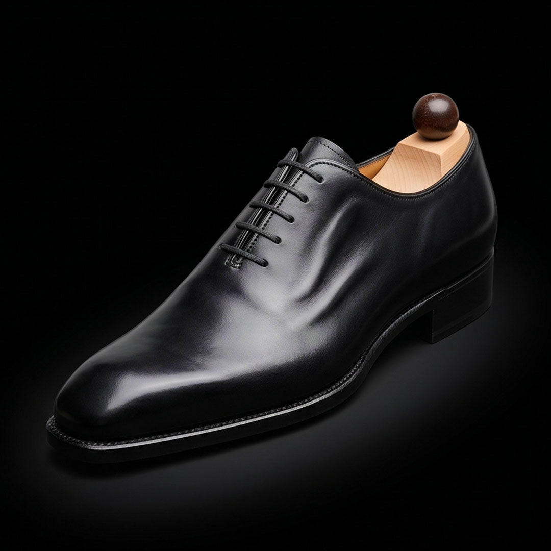 Handmade Men's Black Leather Formal Shoes