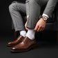 Handmade Men's Brown Alligator Leather Shoes