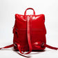 Kelly Leather Backpack - Red