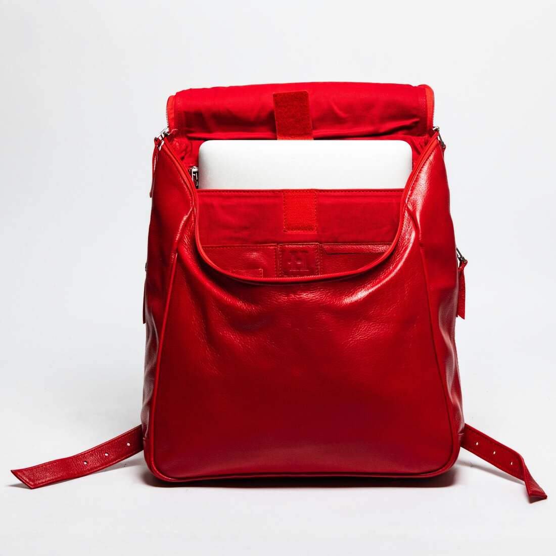 Kelly Leather Backpack - Red